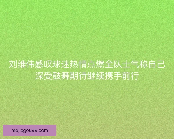 刘维伟感叹球迷热情点燃全队士气称自己深受鼓舞期待继续携手前行